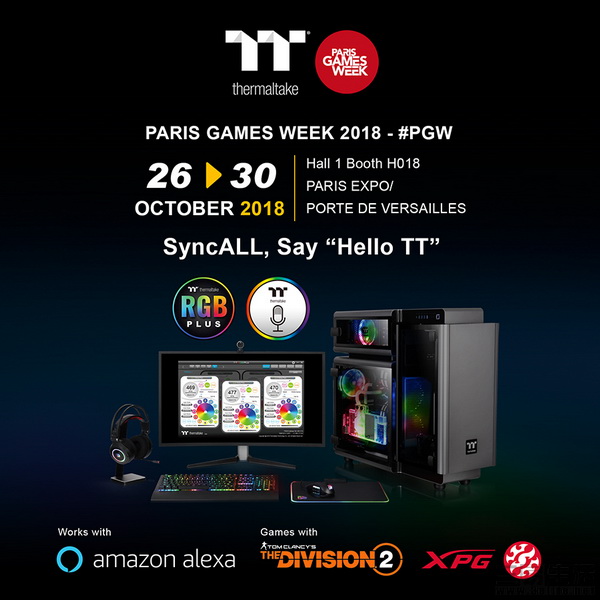 曜越与曜越电竞Tt eSPORTS斗龙参加2018巴黎电玩展Paris Games Week_1.jpg